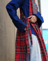 <販売開始 9月19日 金曜日 21:00 〜> INDIGO Tartan Apron Dress / Red・Blue